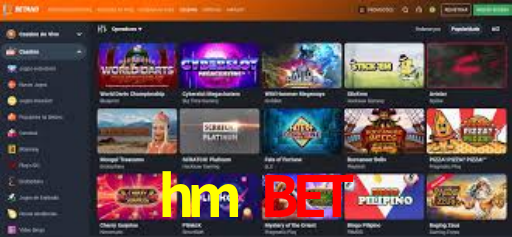 Interface do App hm bet